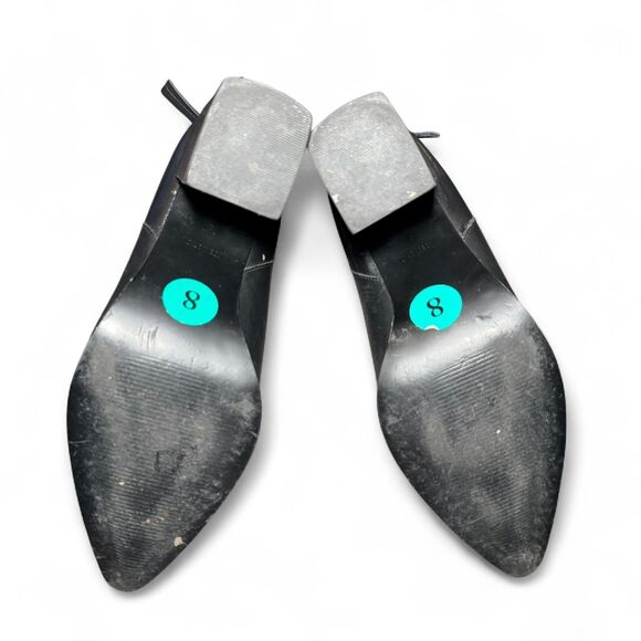 Steve Madden Olga Women’s Size 8 Black Leather Ankle Boots Studded Pointed Toe B - Picture 7 of 7